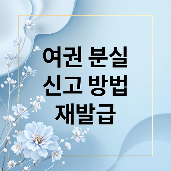 여권 분실
신고 방법
재발급 (여권 분실 대사관 연락처 재발급)