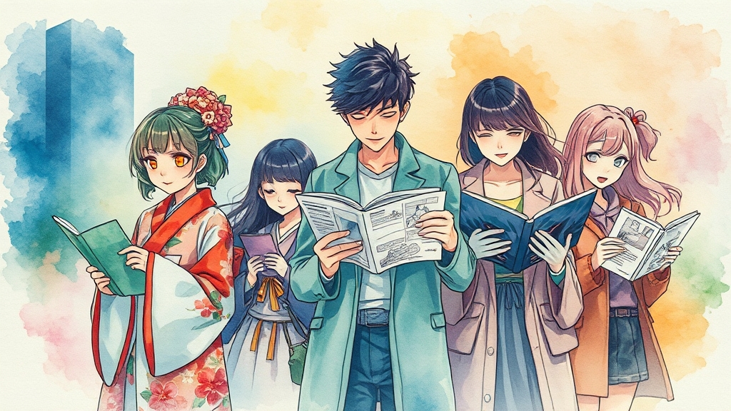 웹툰 플랫폼별 추천: 네이버, 카카오, 레진 등 나에게 맞는 플랫폼은? (watercolor 스타일)