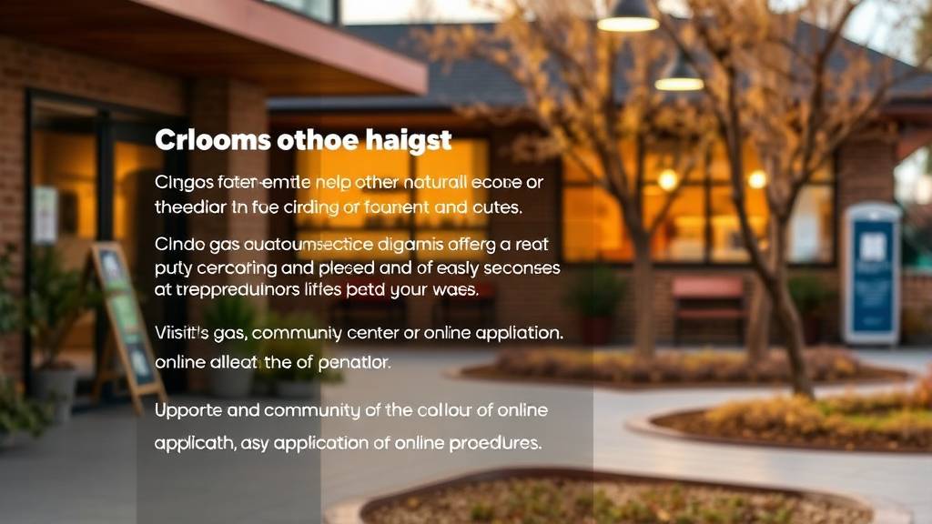 도시가스 요금 감면 신청 방법 (realistic 스타일)