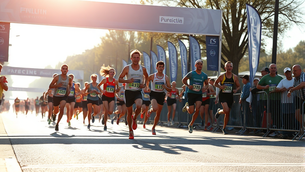 마라톤 준비 가이드 (realistic 스타일)