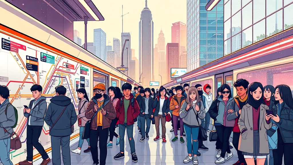 GTX A노선 개통 구간 및 노선도 (cartoon 스타일)