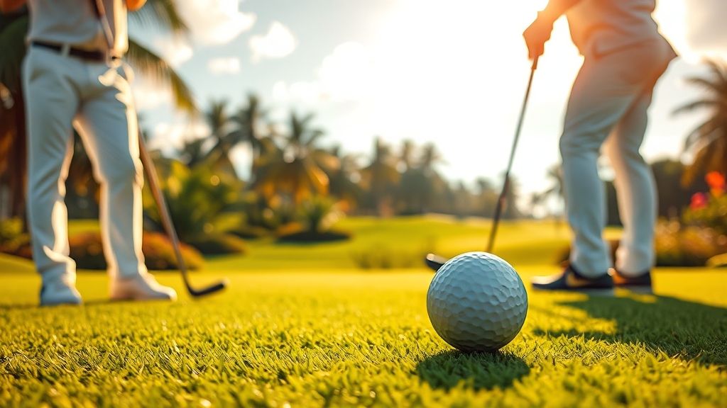 인기 골프 여행지 추천 (realistic 스타일)