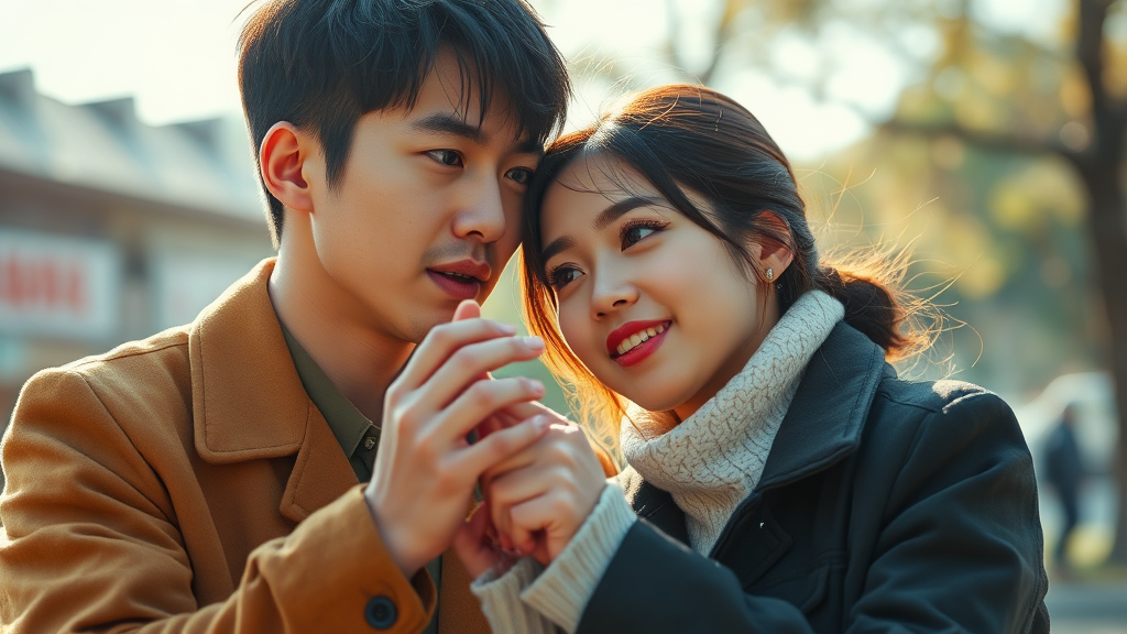 유민상의 폭탄 고백과 신봉선의 반응 (realistic 스타일)