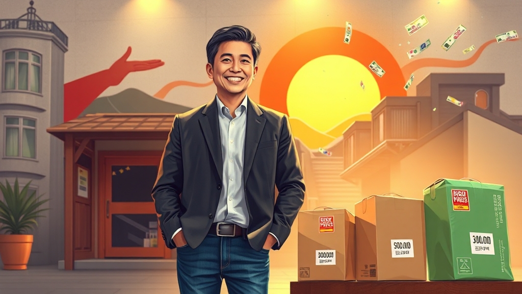 소상공인 여러분, 힘내세요! (illustration 스타일)