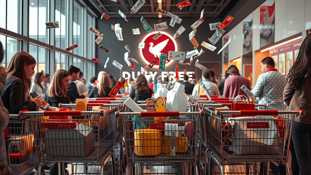 면세점 쇼핑 꿀팁 (realistic 스타일)