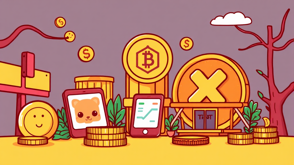 스테이블코인 관련 국내 주식 (cartoon 스타일)