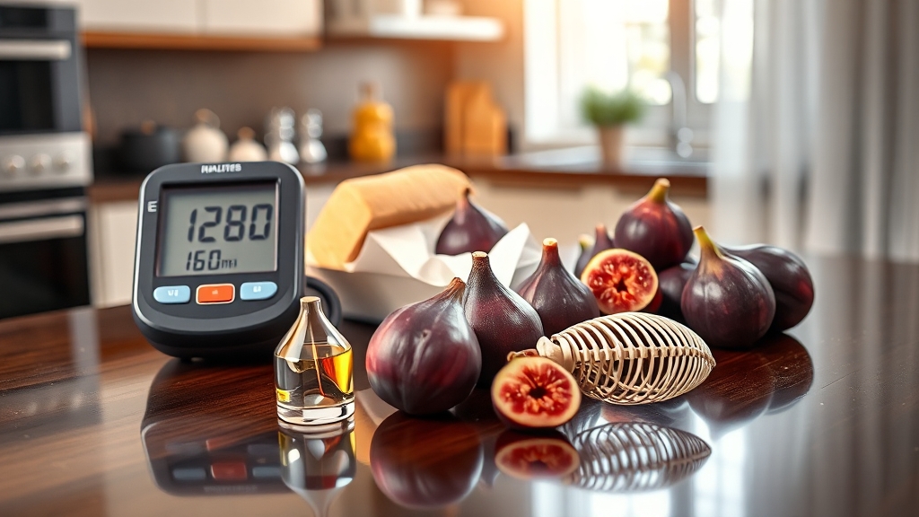 무화과 효능: 건강에 미치는 영향 (realistic 스타일)