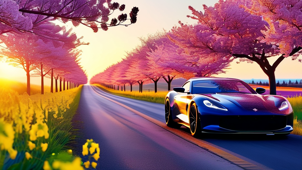 봄의 정취를 만끽하는 제주 벚꽃 축제 정보 (realistic 스타일)