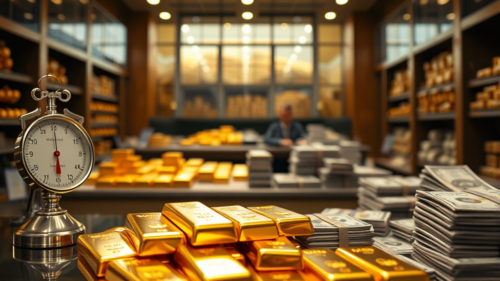 금 매입 절차 및 꼼꼼한 필요 서류 (realistic 스타일)