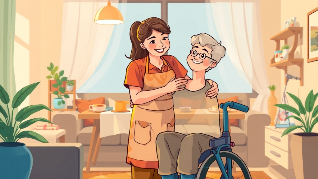 활동지원사, 어떤 일을 할까? (cartoon 스타일)