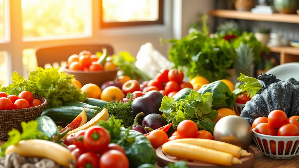 건강 식단 유지 팁 (realistic 스타일)