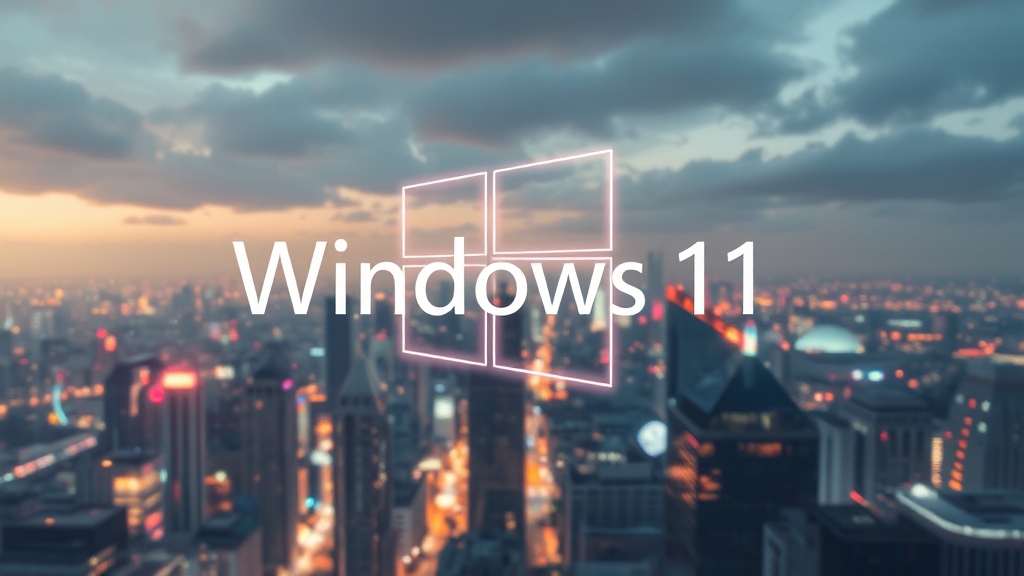 윈도우 11, 지금 바로 업그레이드하세요! (realistic 스타일)