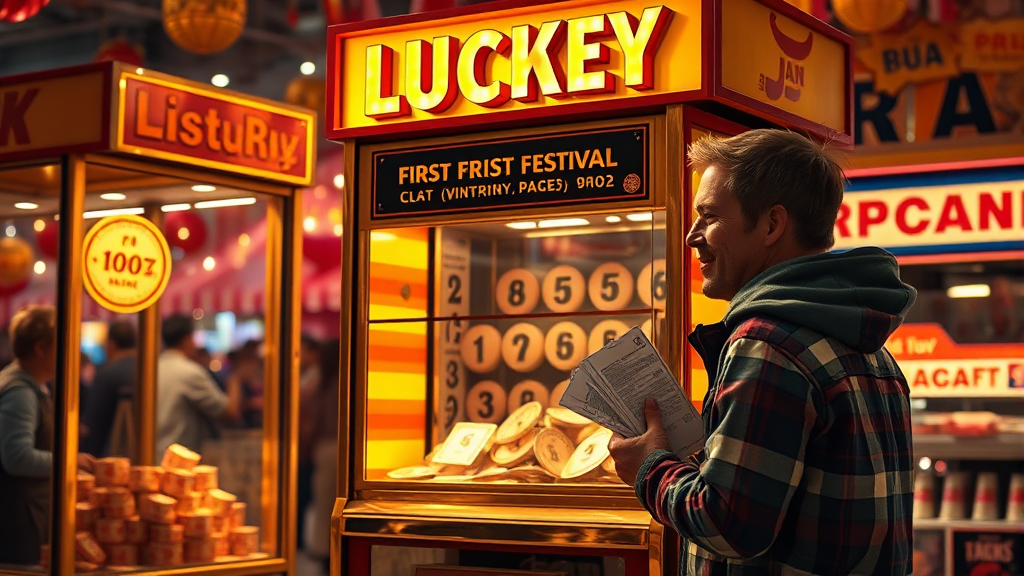 로또 1등 당첨 판매점 정보 (realistic 스타일)