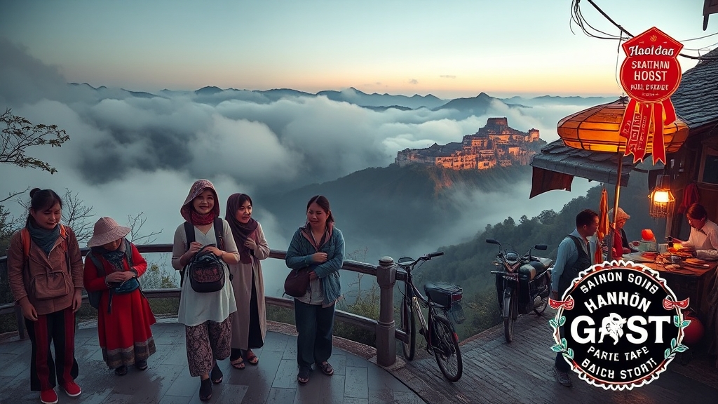 사파 여행 꿀팁 & 준비사항 (realistic 스타일)