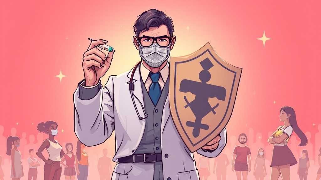 독감 백신, 왜 맞아야 할까요? (illustration 스타일)