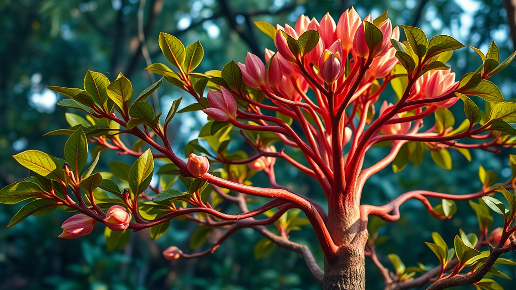 두충나무껍질의 핵심 효능 파헤치기 (realistic 스타일)