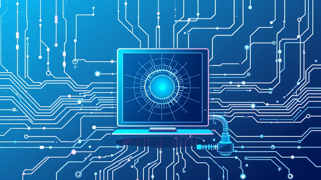 양자컴퓨터 기술 발전 핵심 (illustration 스타일)