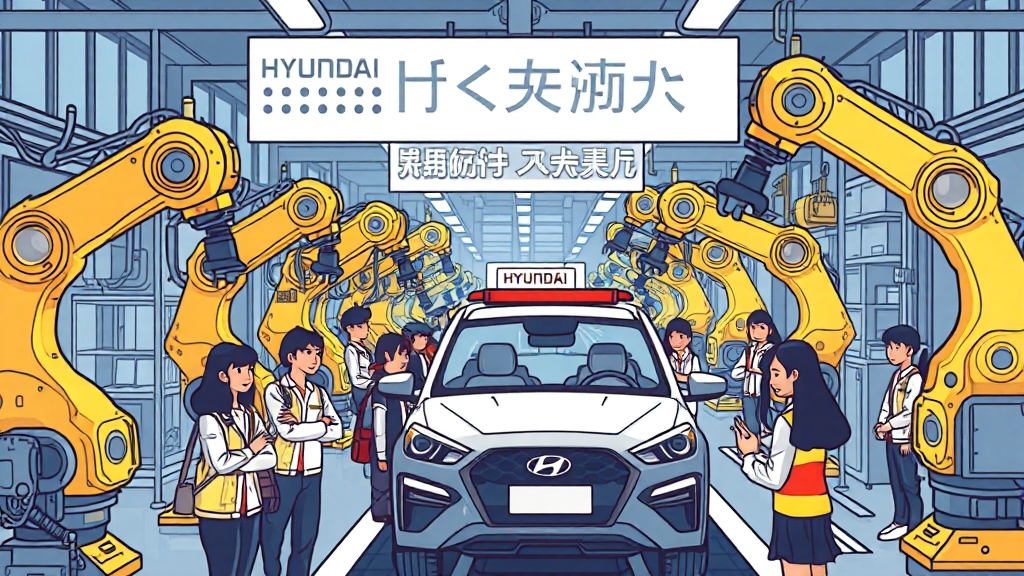현대차 생산직 집중 분석 (cartoon 스타일)