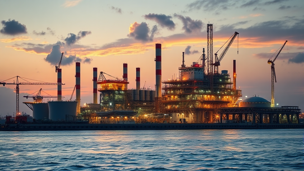 한전기술 주가에 영향을 미치는 외부 요인들 (realistic 스타일)