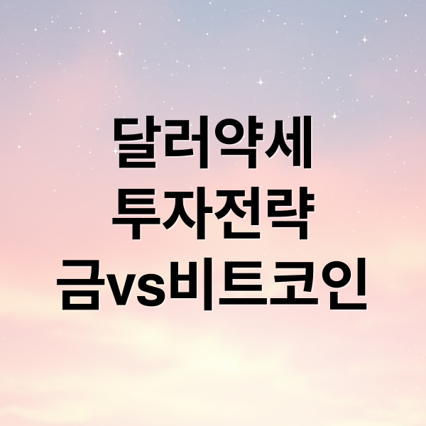 달러약세
투자전략
금vs비트코인 (미국 달러 위기 금값 비트코인)