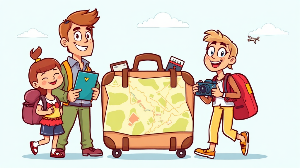 여행 후기 & 꿀팁 대방출 (cartoon 스타일)