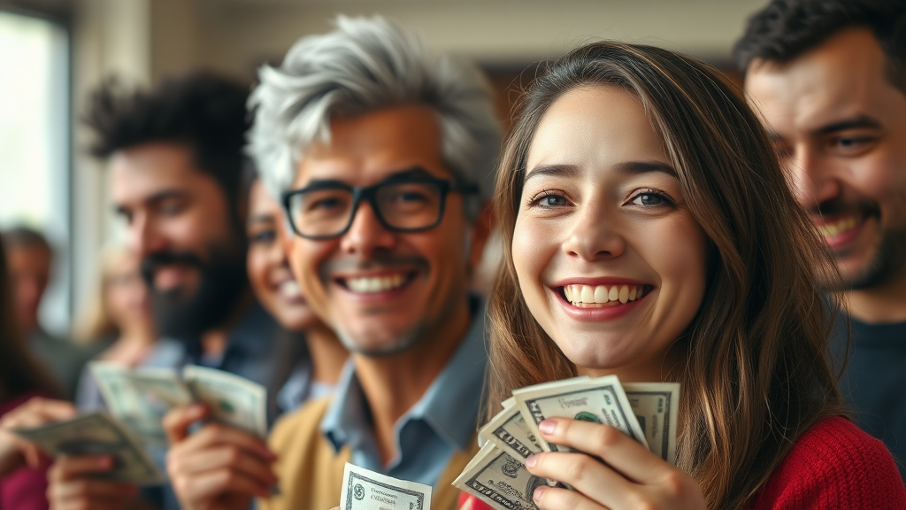 금리 인하 효과 및 기대 (realistic 스타일)