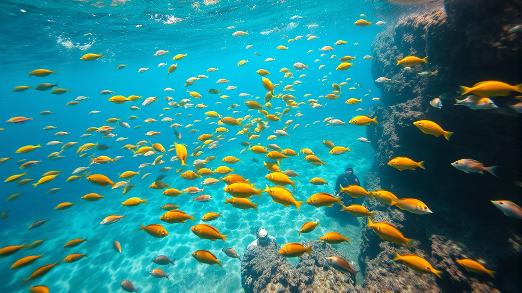 스노클링 명당은 어디? (realistic 스타일)