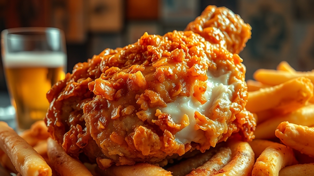 치킨 가라아게, 어떤 음식? (realistic 스타일)