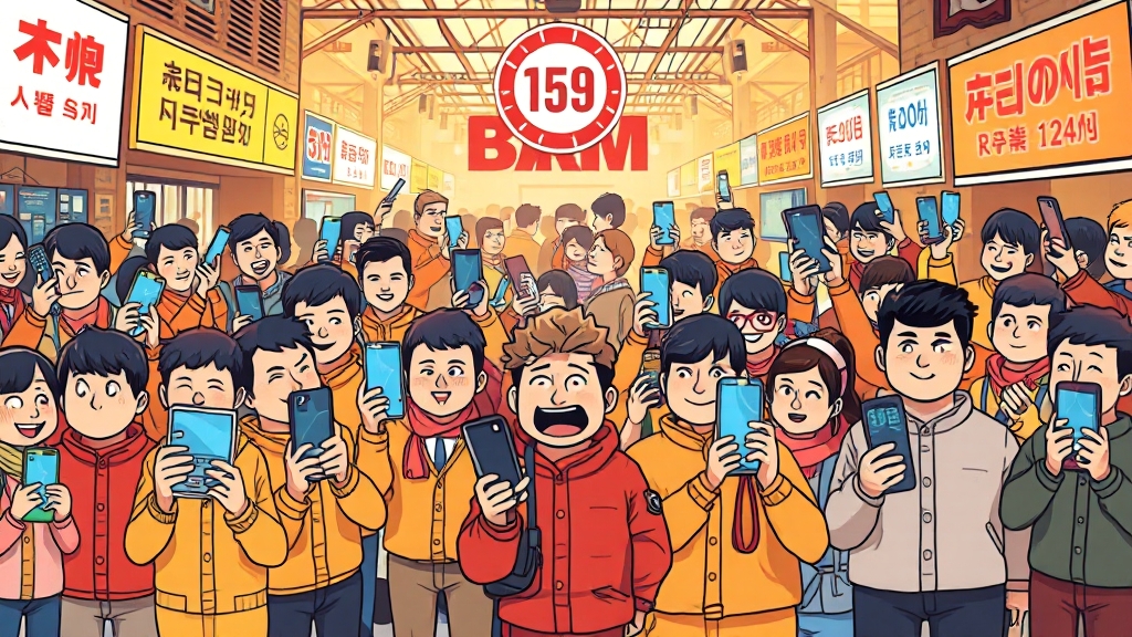 단통법 폐지, 알뜰폰 시장에 미치는 영향 (cartoon 스타일)