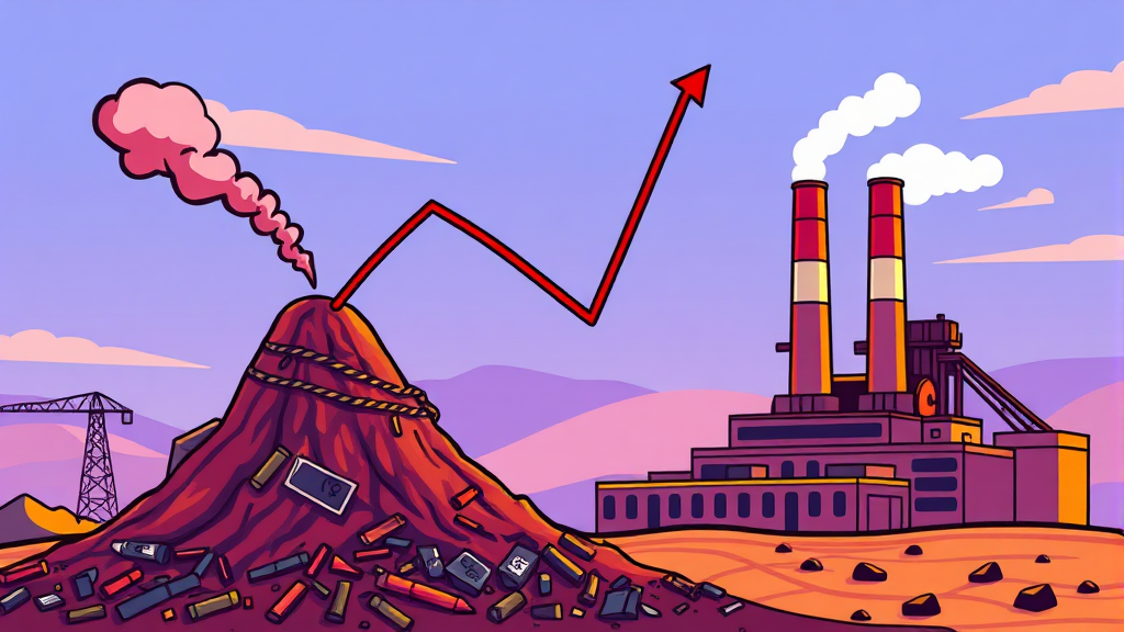 고철 시세, 무엇이 변동시킬까? (cartoon 스타일)