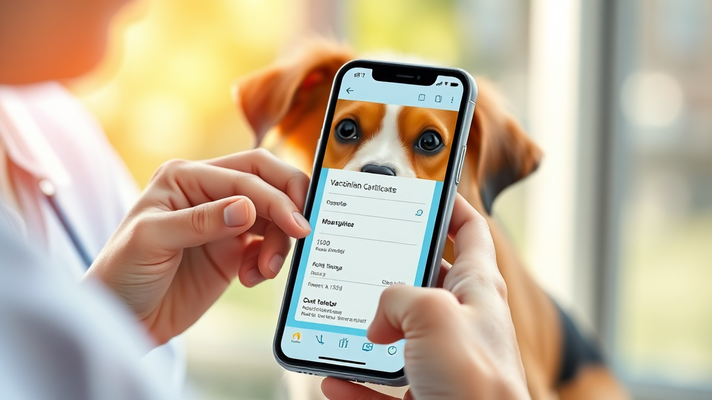 예방접종 증명서 발급, 간편하게 해결하기 (realistic 스타일)