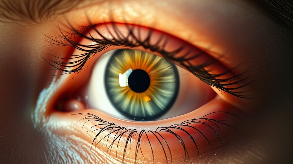 알레르기, 감염: 눈곱을 늘리는 흔한 원인들 (realistic 스타일)