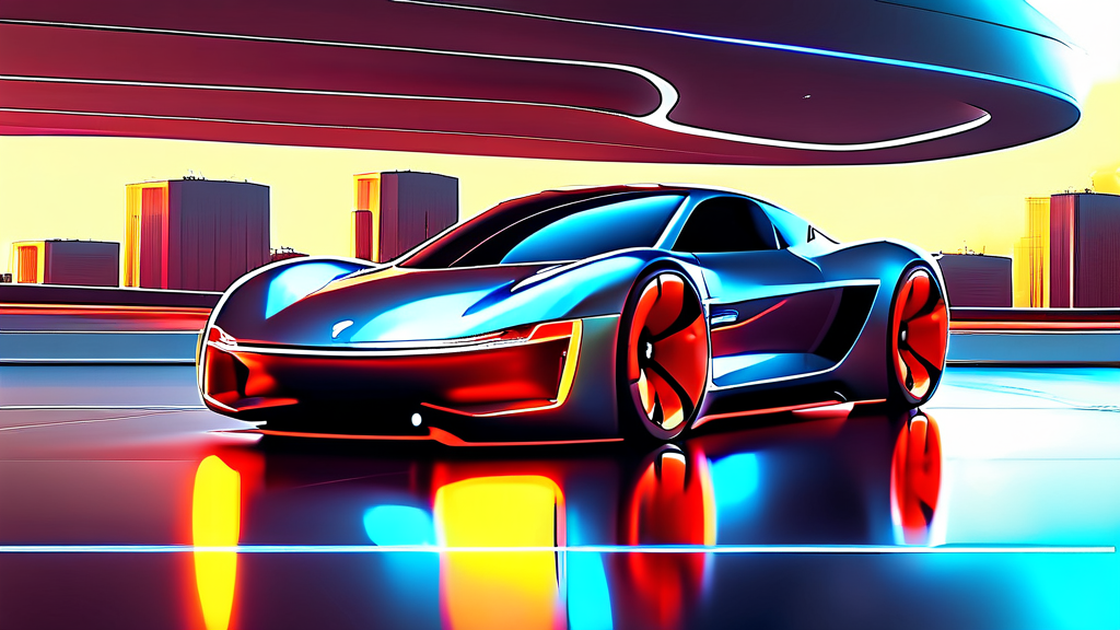 글로벌 자동차 시장 동향과 주요 기업 전략 (illustration 스타일)