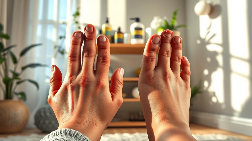 한포진 재발 방지: 원인 파악이 먼저! (realistic 스타일)