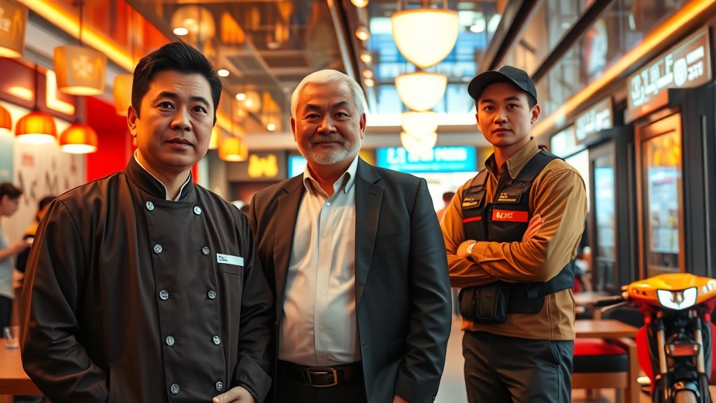 인물 관계도 및 특징 분석 (realistic 스타일)