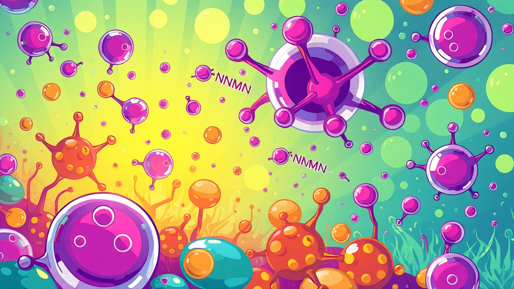 NMN, 똑똑하게 챙겨 드세요! (cartoon 스타일)