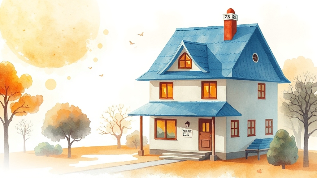 상속주택, 세금 절감 전략은? (watercolor 스타일)