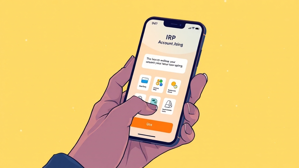 IRP 계좌, 어떻게 개설하나요? (illustration 스타일)