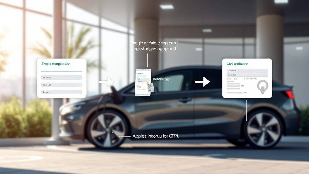 전기차 카드 발급 절차 상세 안내 (realistic 스타일)