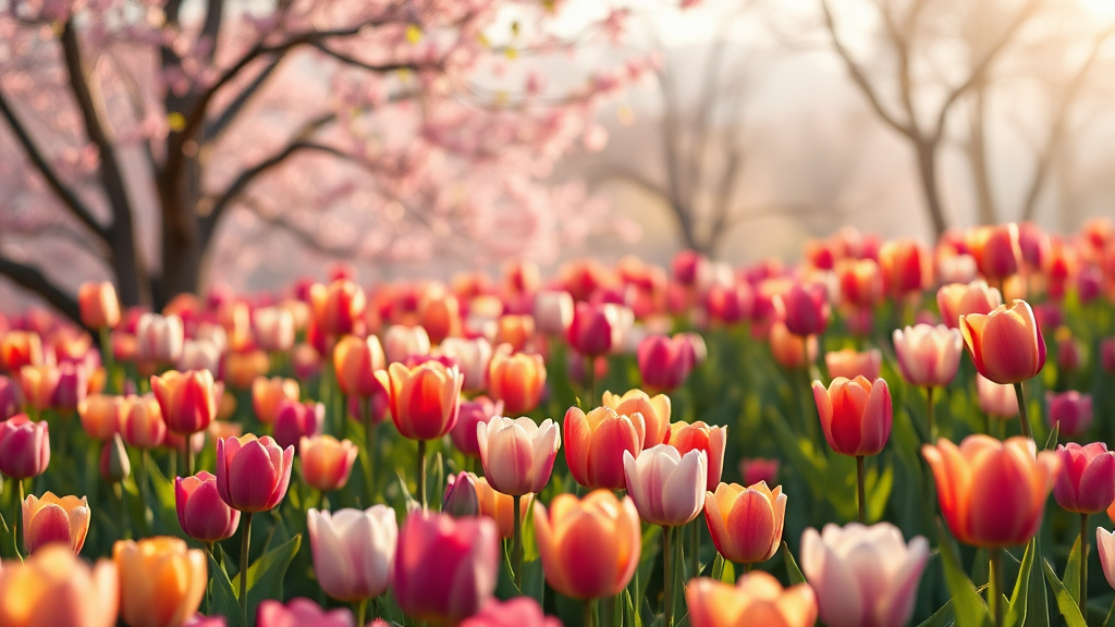 태안 해변과 봄꽃: 잊지 못할 봄 나들이 코스 (realistic 스타일)