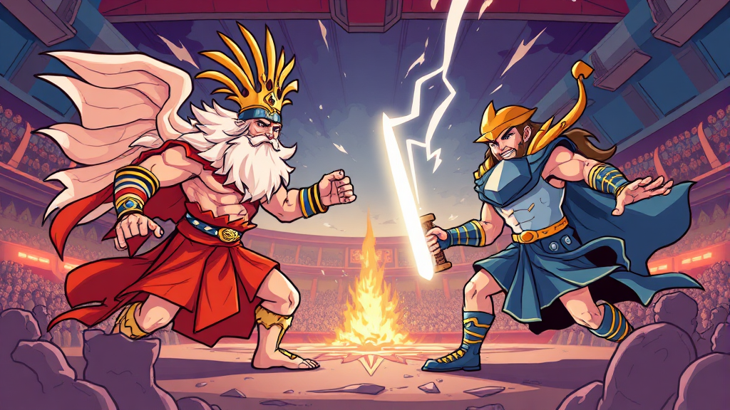 주요 등장인물 능력 (cartoon 스타일)