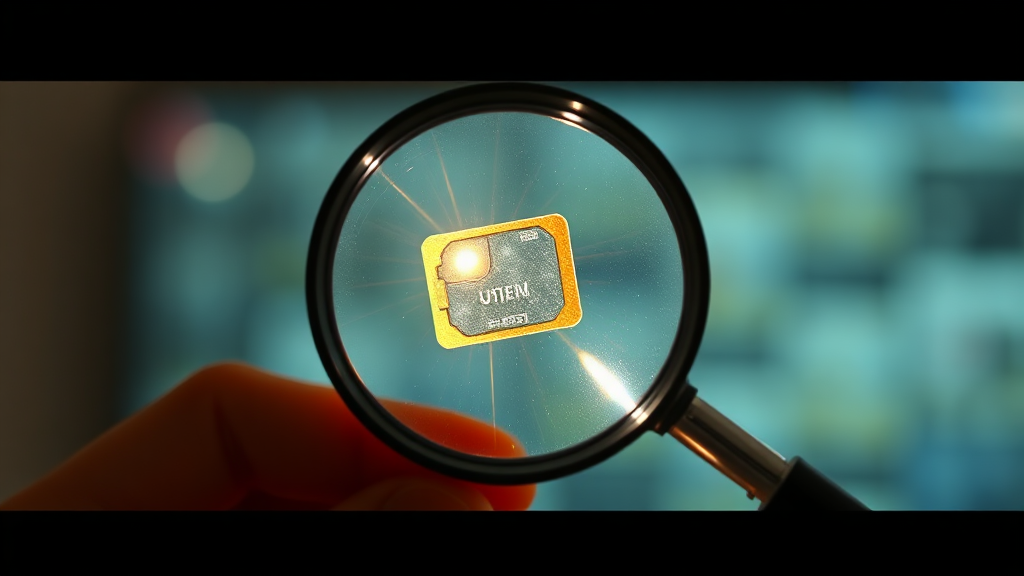 유심(USIM) 카드 문제 해결 (realistic 스타일)