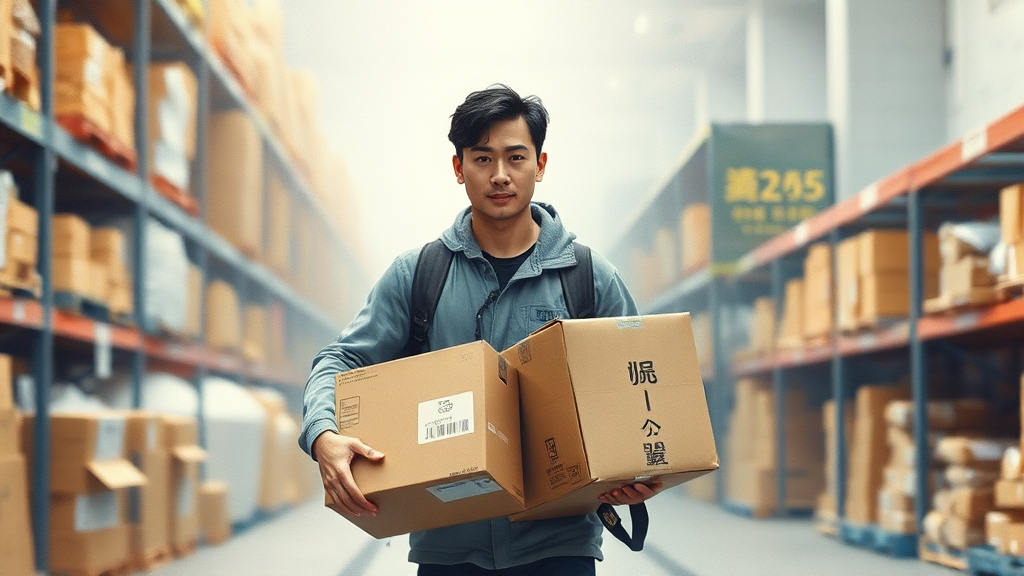 온라인 목격담과 이천 물류센터의 현실 (watercolor 스타일)