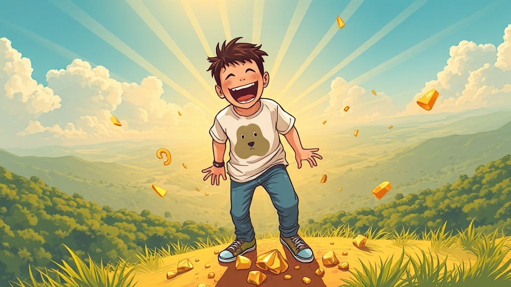 개똥 꿈, 재물운과 관련? (illustration 스타일)