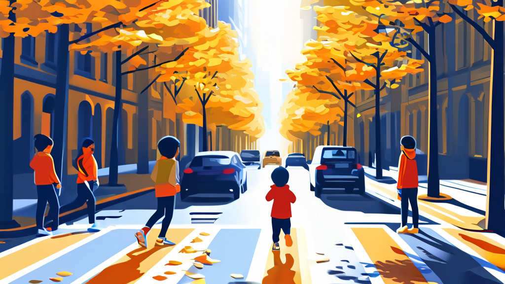 우회전 교통사고, 얼마나 위험할까? (illustration 스타일)