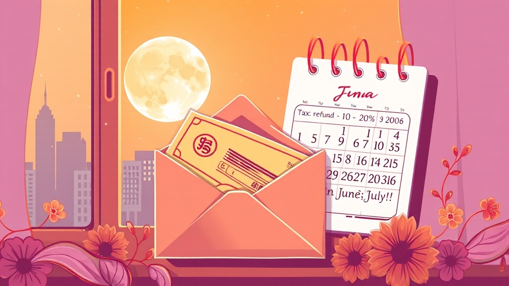 환급은 언제 받고 수수료는 얼마인가요? (illustration 스타일)