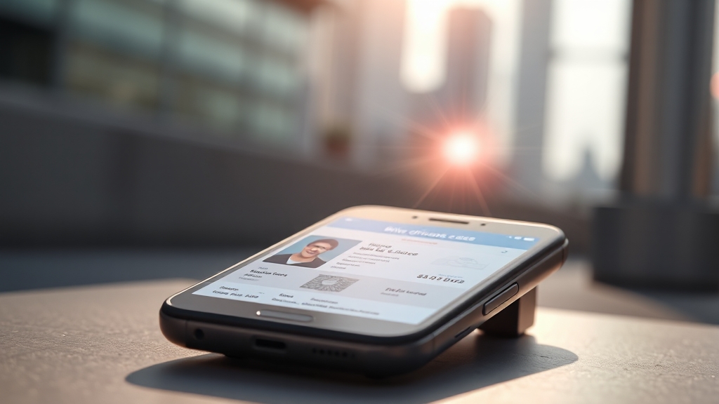 모바일 운전면허증 가이드 (realistic 스타일)