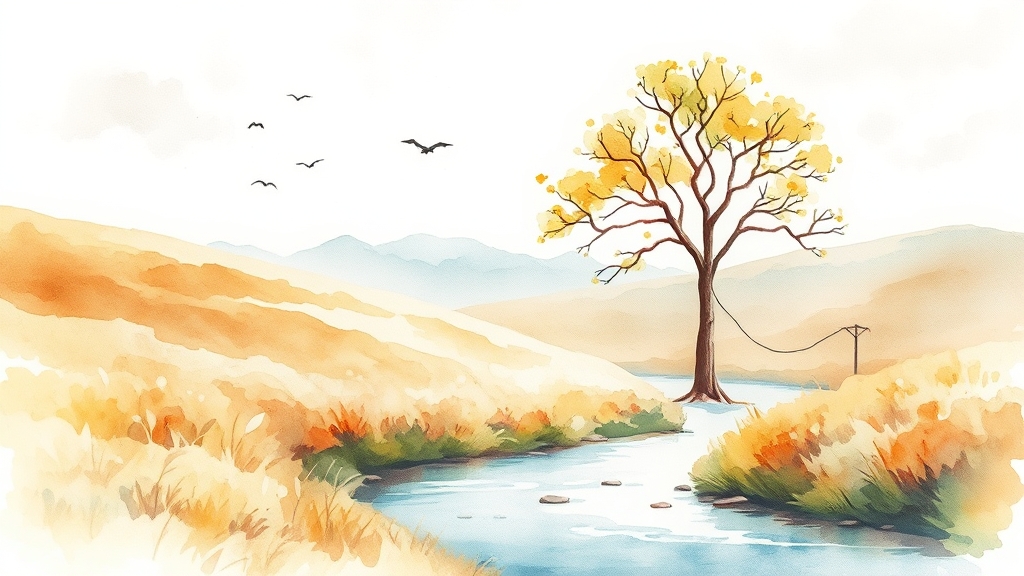 암보험 선택, 이것만 기억하세요! (watercolor 스타일)