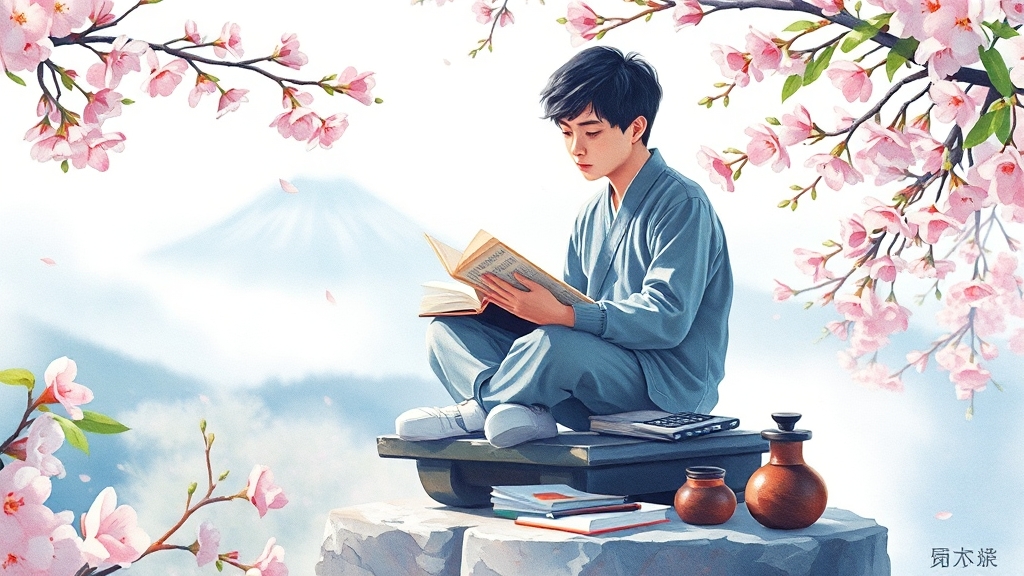 한능검 시험 정보 (watercolor 스타일)