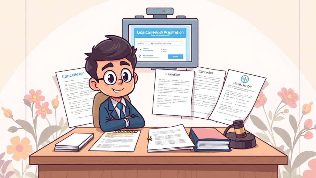 전세권 해지, 어떻게 할까? (cartoon 스타일)